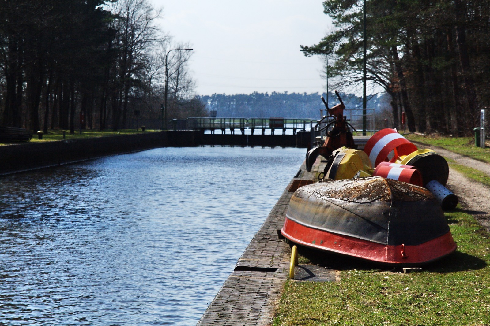 Aller an der Schleuse Bannetze bei Winsen